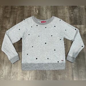N:Philanthropy Gray and Black Polka Dot Soft Sweater size Small